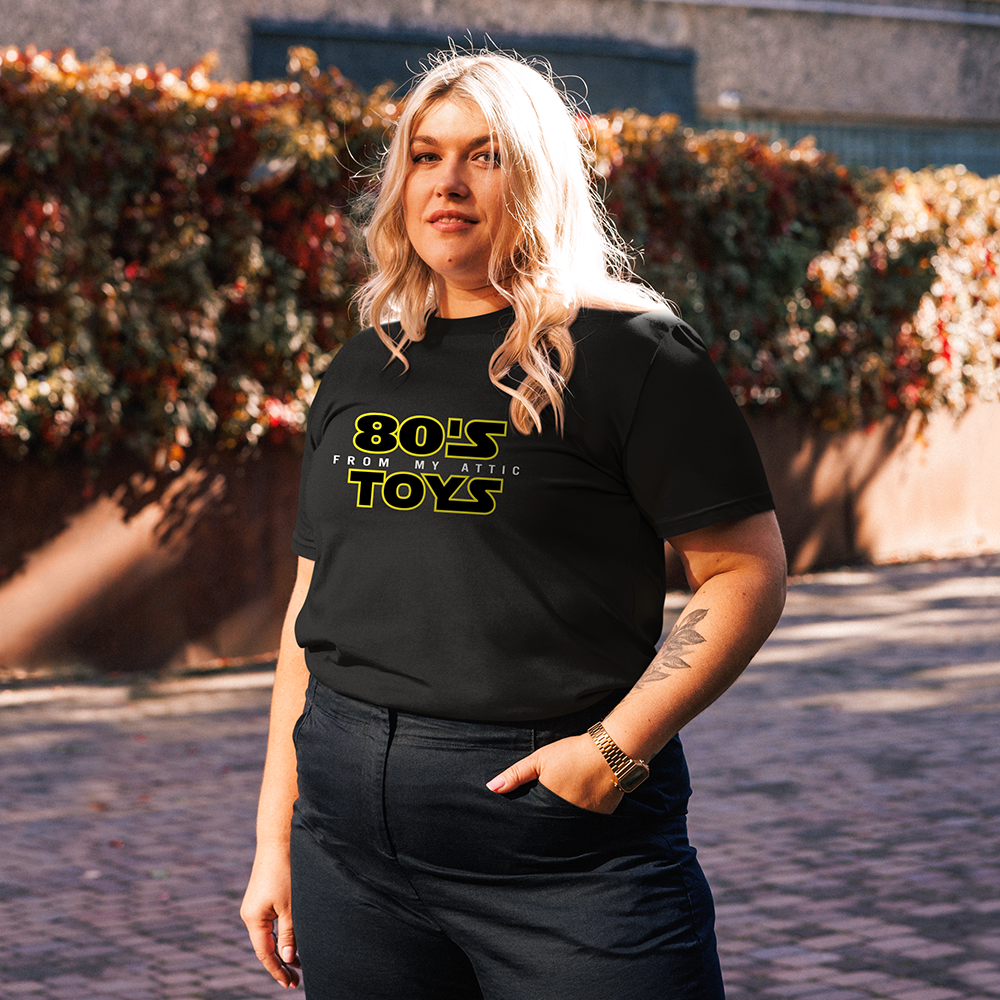 woman wearing Galaxy Far Far Away from My Attic Tee