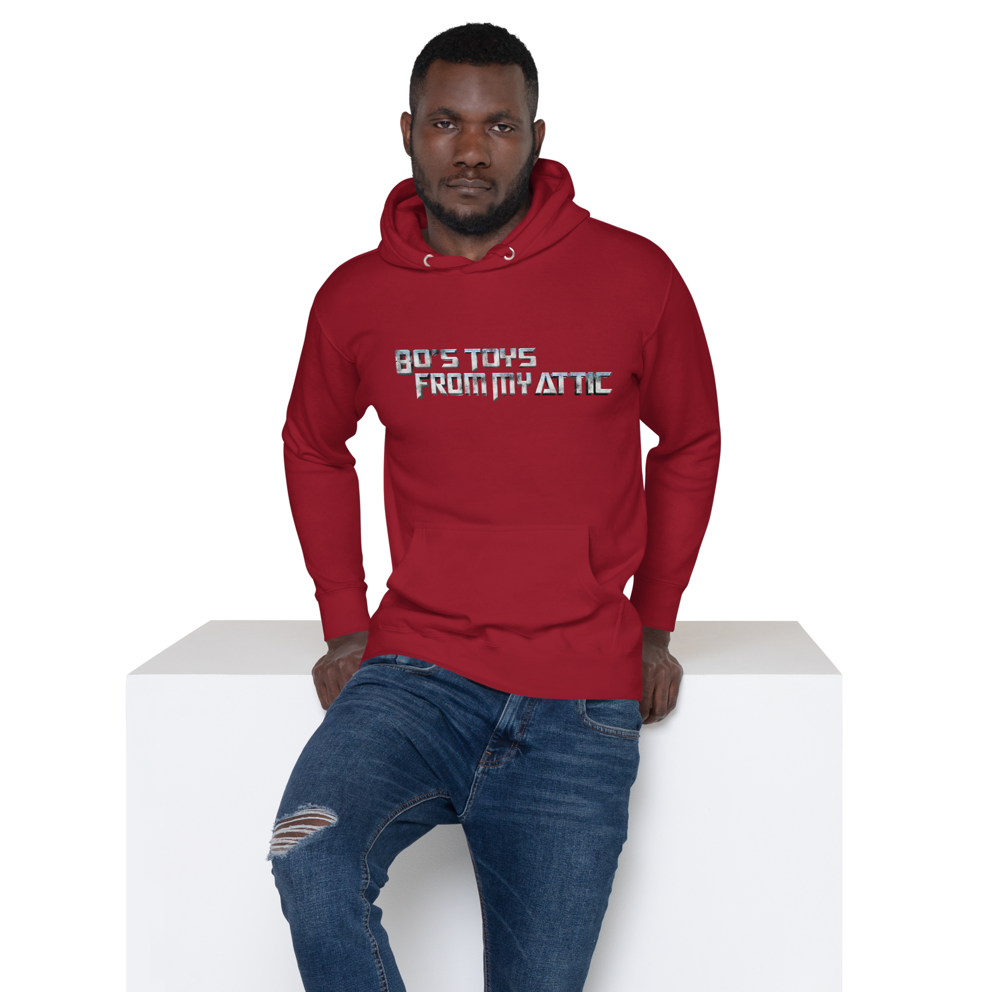 man wearing More Than Meets the Eye in My Attic Hoodie